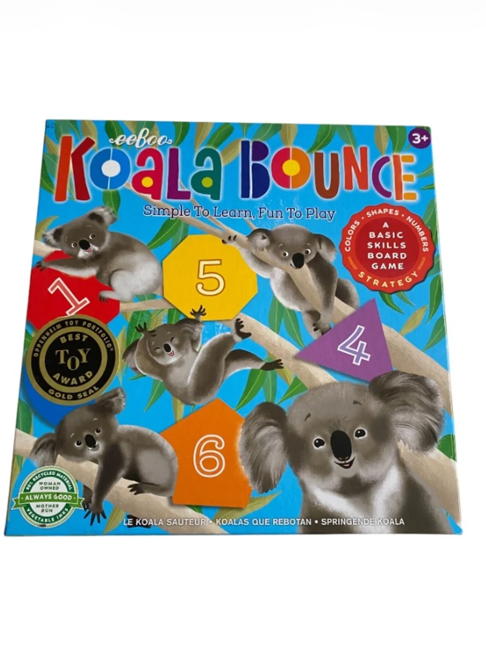 Koala Bounce Kids Board Game - Colorful Learning Game NEW